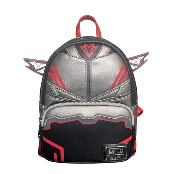 Loungefly Disney Marvel Falcon Folding Wings Cosplay Mini Backpack Bag NWT main image 8